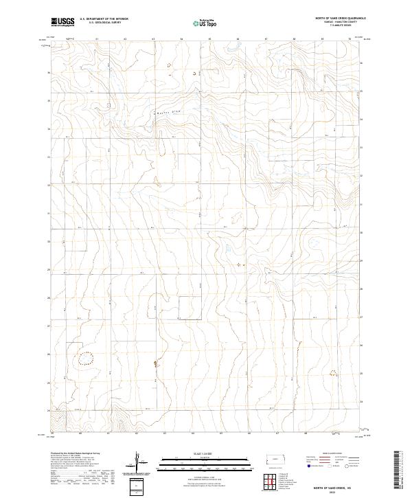 2022 Map of North of Sand Creek, 2022 Print
