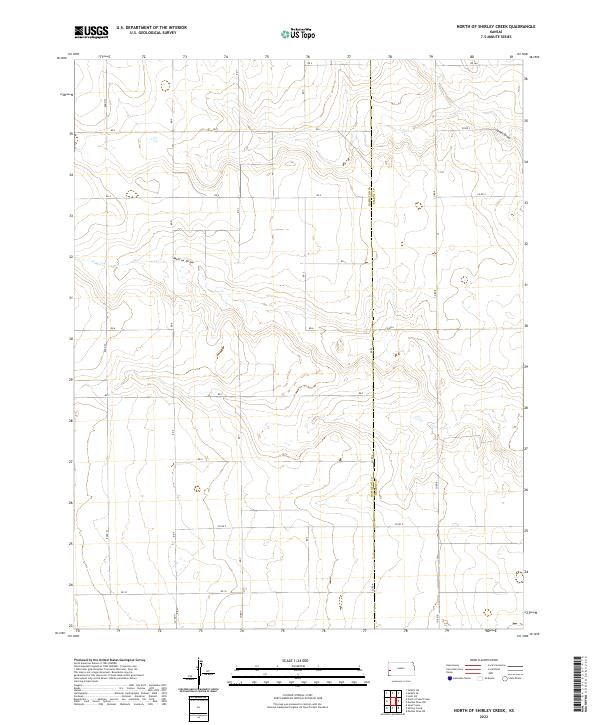 2022 Map of North of Shirley Creek, 2022 Print