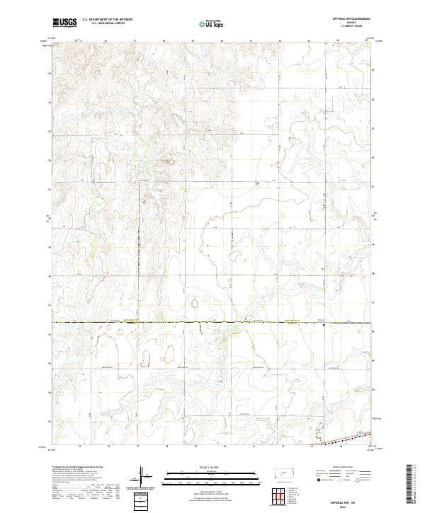 2022 Map of Offerle NW, 2022 Print