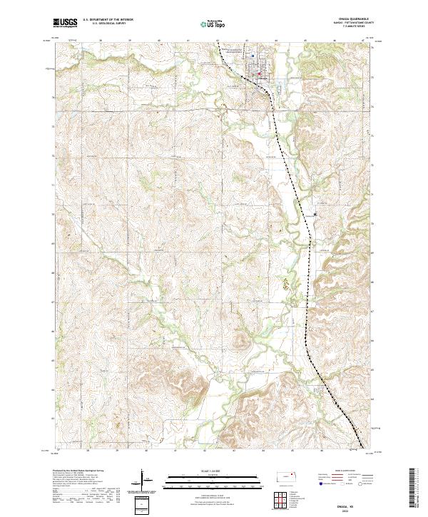 USGS Topographic Map – Onaga