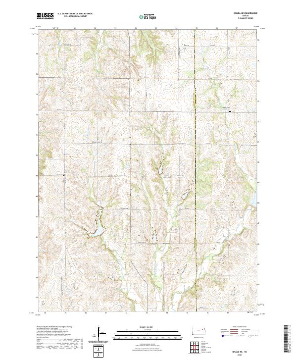 USGS Topographic Map – Onaga NE