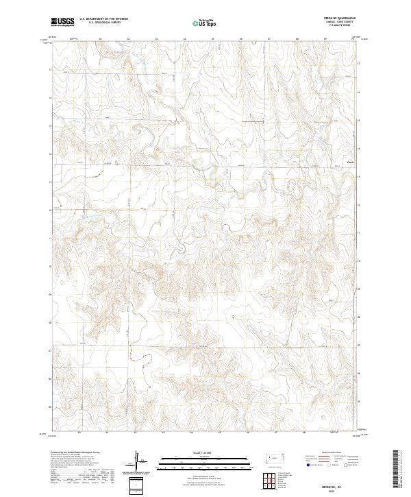 USGS Topographic Map – Orion NE