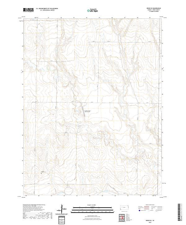 2022 Map of Orion SE, 2022 Print