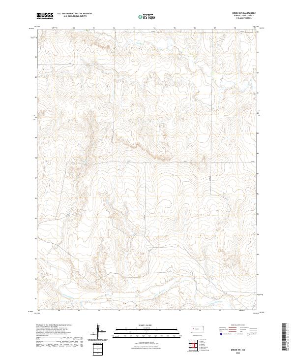 USGS Topographic Map – Orion SW