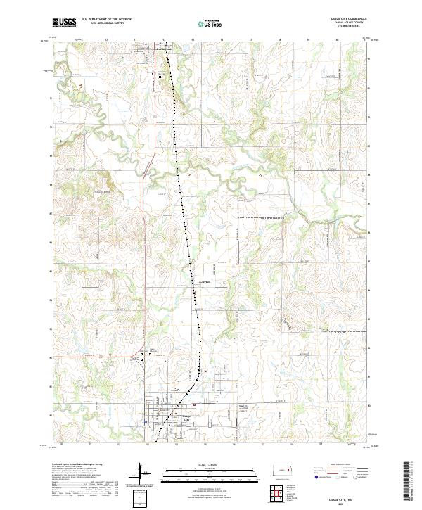 USGS Topographic Map – Osage City