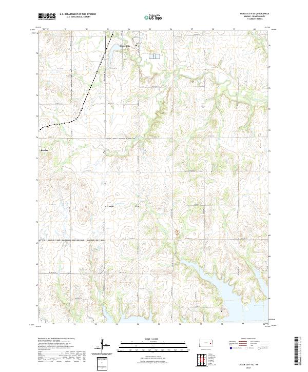 USGS Topographic Map – Osage City SE