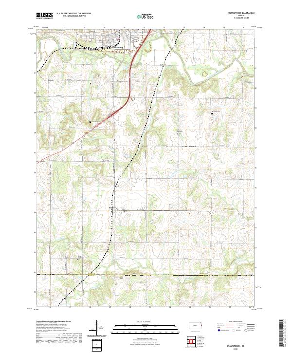 USGS Topographic Map – Osawatomie