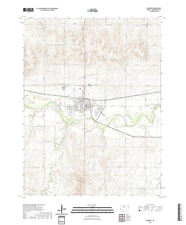 USGS Topographic Map – Osborne