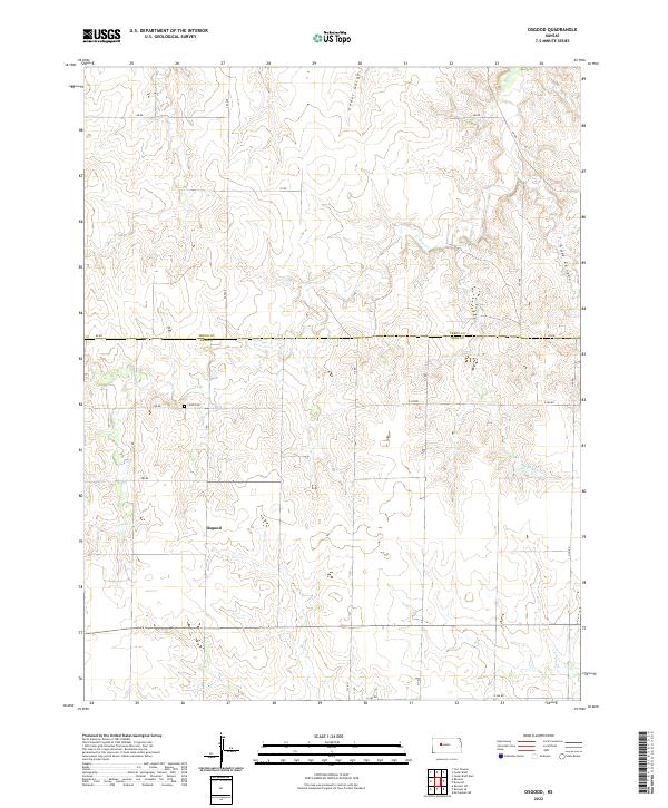 USGS Topographic Map – Osgood