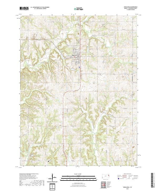 USGS Topographic Map – Oskaloosa