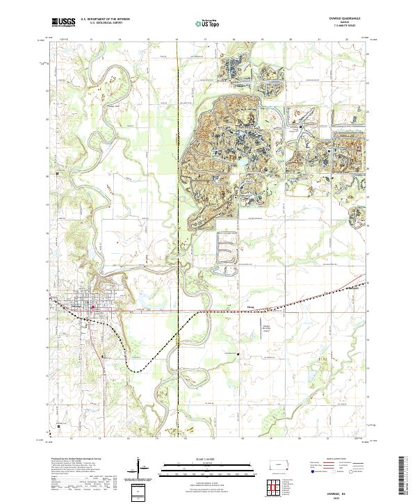 USGS Topographic Map – Oswego