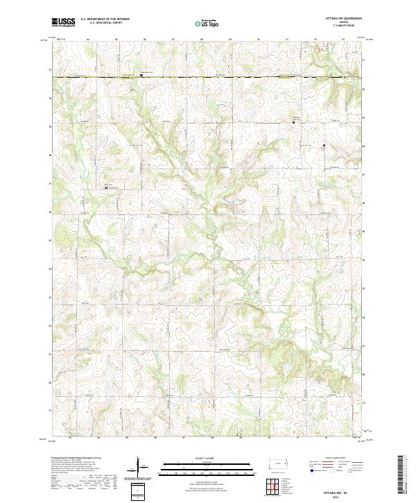 USGS Topographic Map – Ottawa NW
