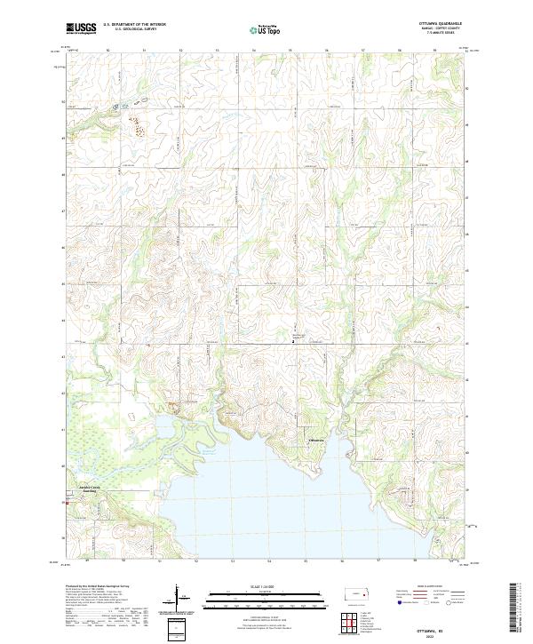 USGS Topographic Map – Ottumwa