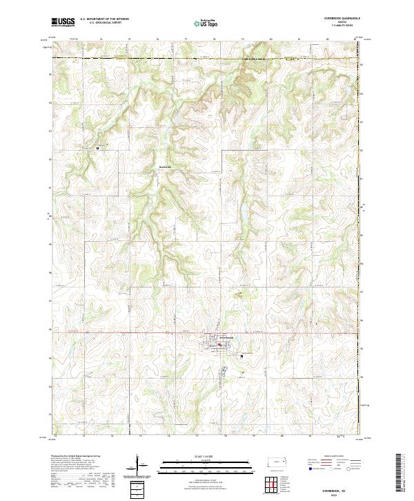 USGS Topographic Map – Overbrook