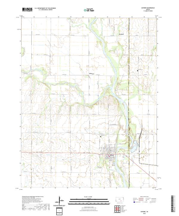 USGS Topographic Map – Oxford