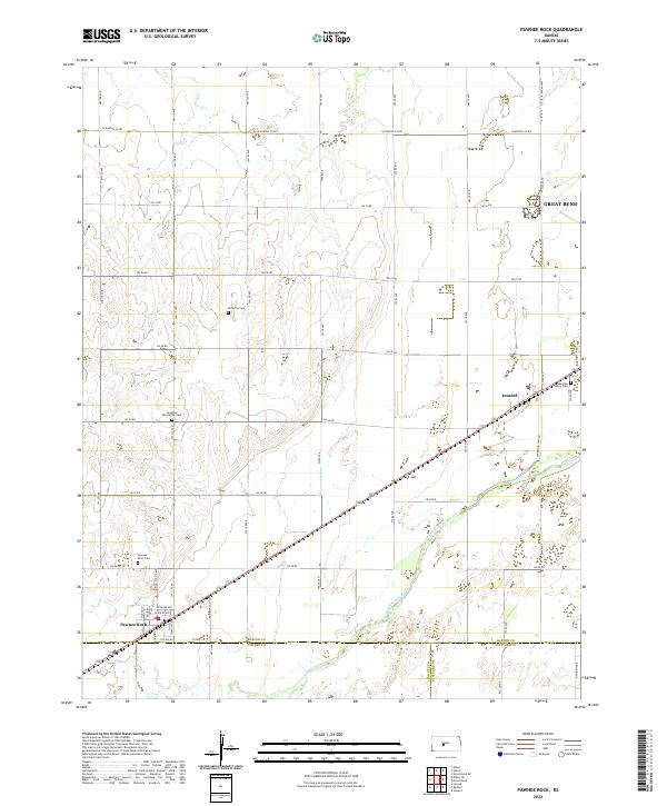 USGS Topographic Map – Pawnee Rock
