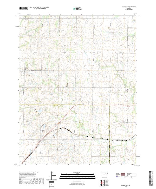 USGS Topographic Map – Peabody NW