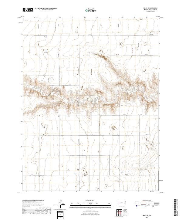 2022 Map of Pence SE, 2022 Print