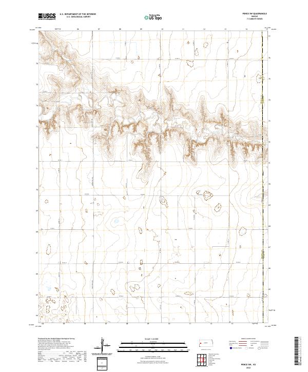 2022 Map of Pence SW, 2022 Print