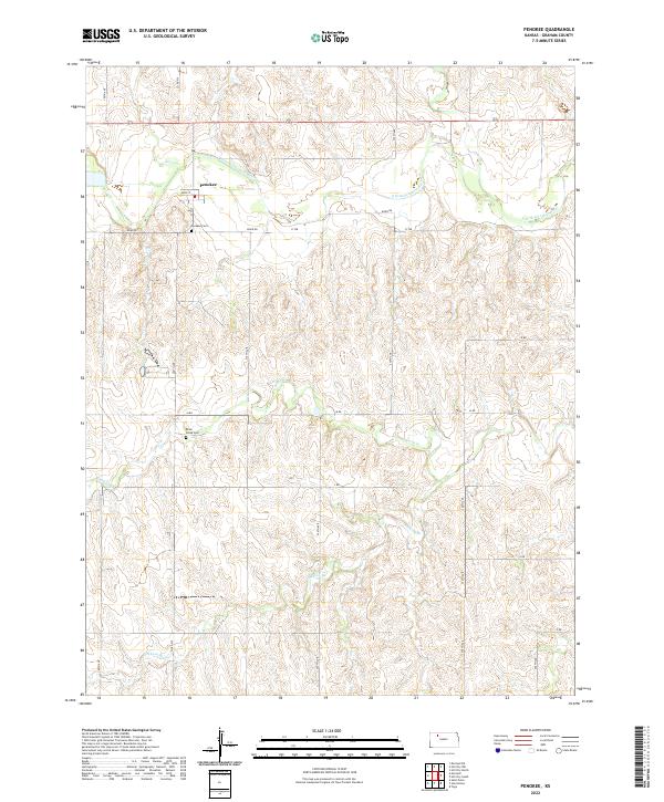 USGS Topographic Map – Penokee