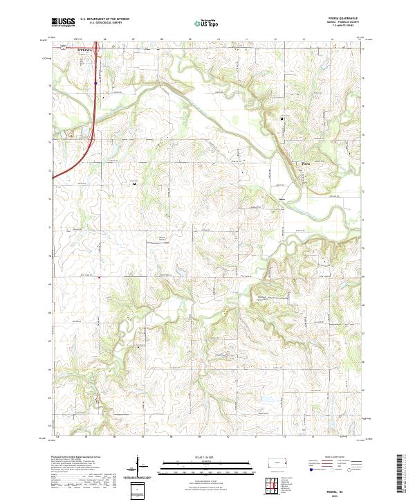 USGS Topographic Map – Peoria