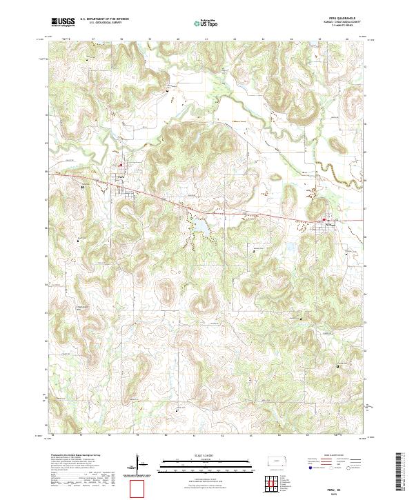 USGS Topographic Map – Peru