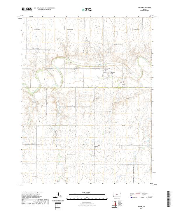 USGS Topographic Map – Pfeifer