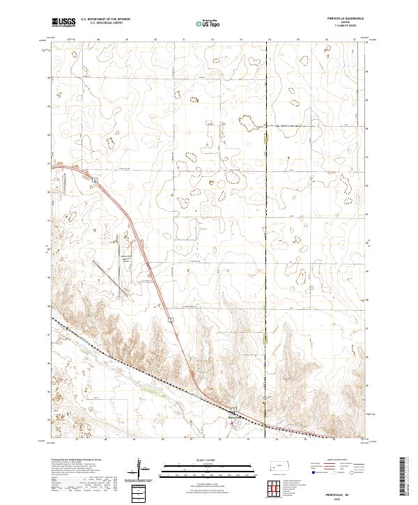 USGS Topographic Map – Pierceville