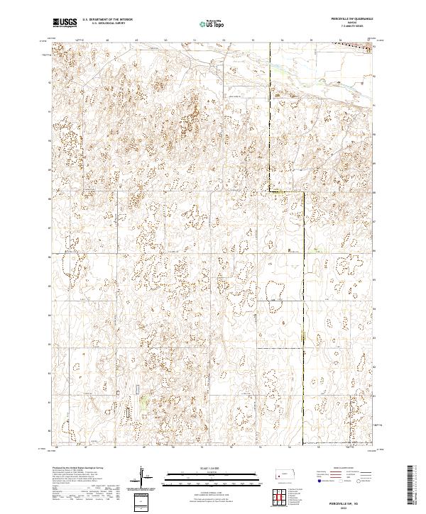 2022 Map of Pierceville SW, 2022 Print