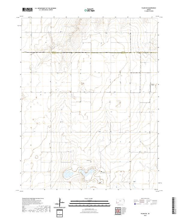 USGS Topographic Map – Plains NE