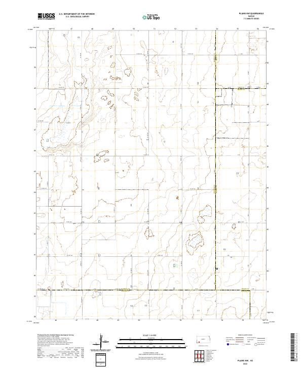 USGS Topographic Map – Plains NW