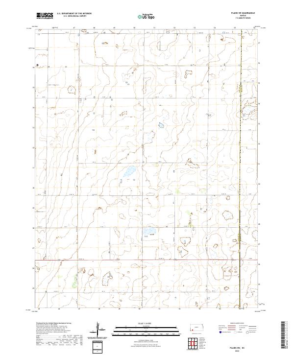 2022 Map of Plains SW, 2022 Print