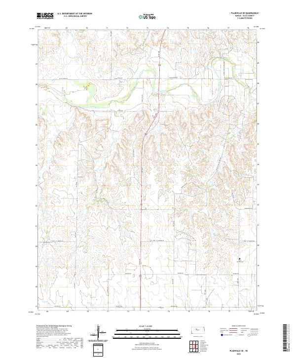 USGS Topographic Map – Plainville SE