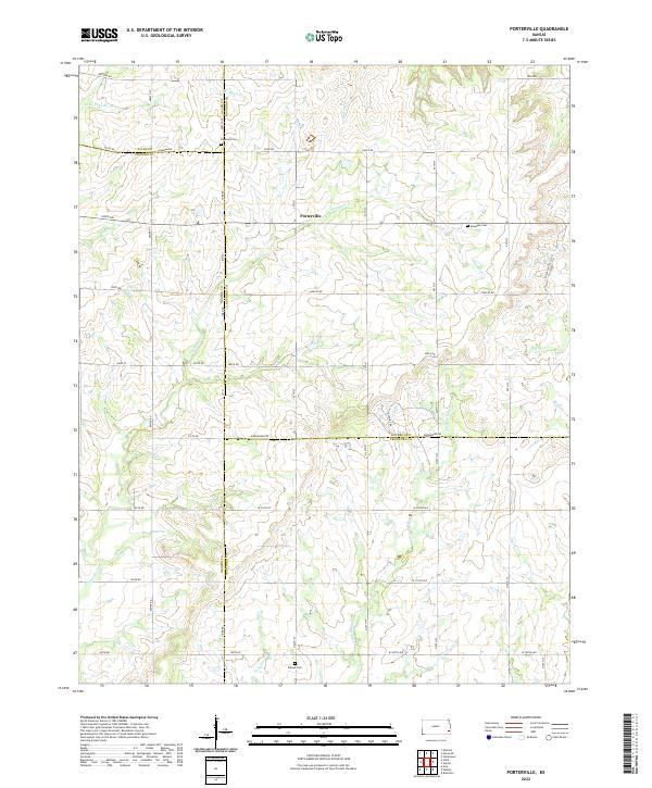 USGS Topographic Map – Porterville