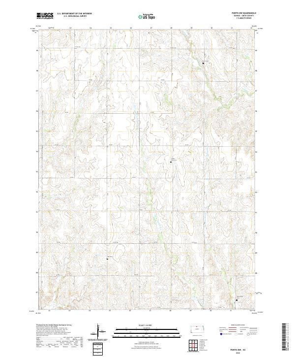 USGS Topographic Map – Portis NW
