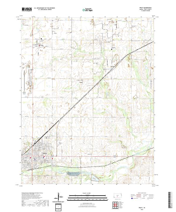 USGS Topographic Map – Pratt
