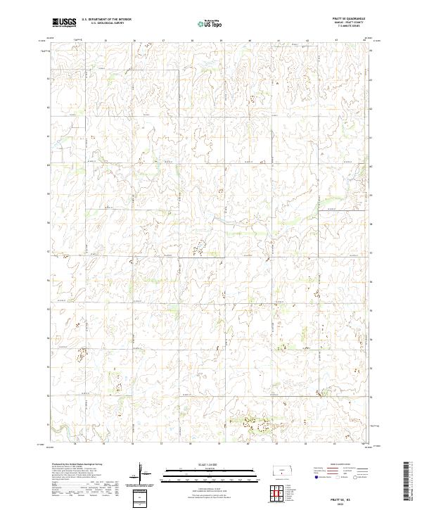 2022 Map of Pratt SE, 2022 Print