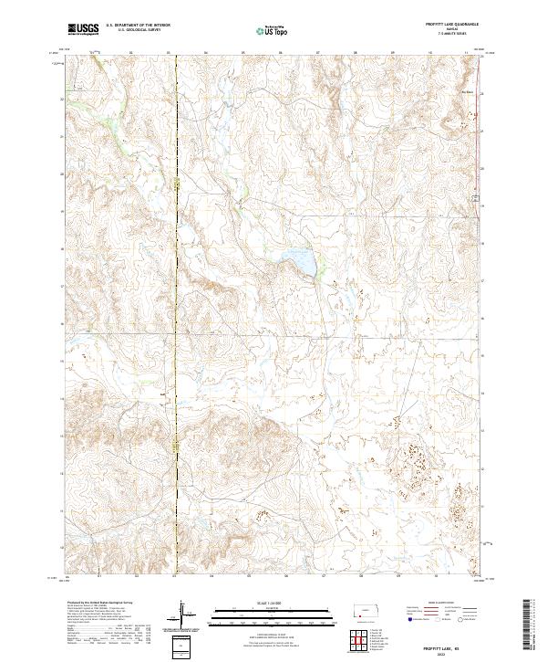 USGS Topographic Map – Proffitt Lake