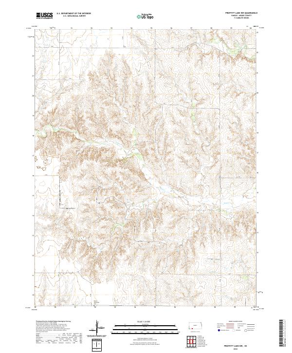 USGS Topographic Map – Proffitt Lake NW