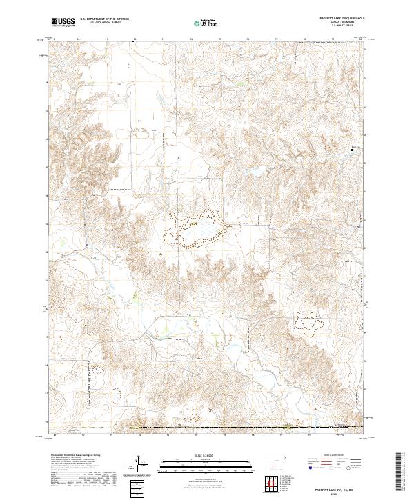 USGS Topographic Map – Proffitt Lake SW