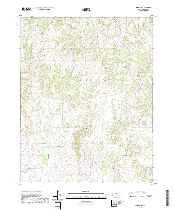USGS Topographic Map – Pump Creek