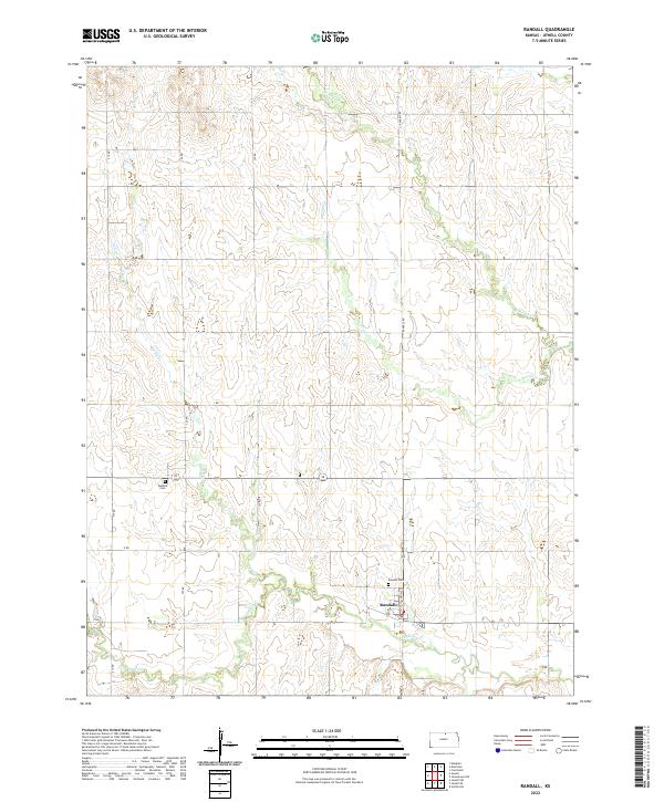 USGS Topographic Map – Randall