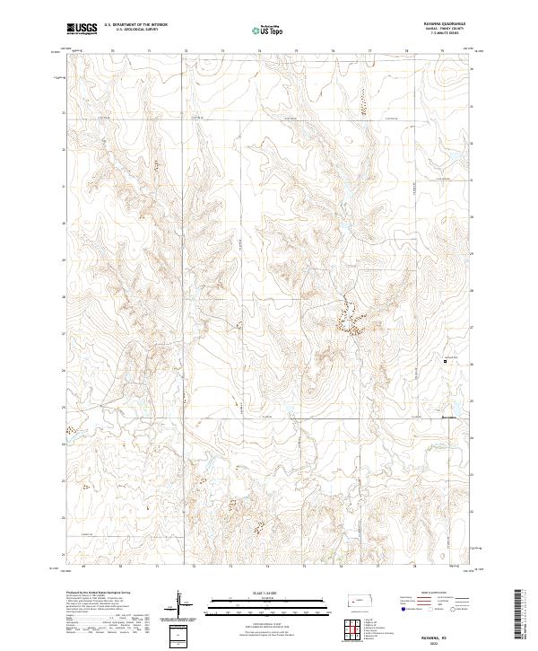 USGS Topographic Map – Ravanna
