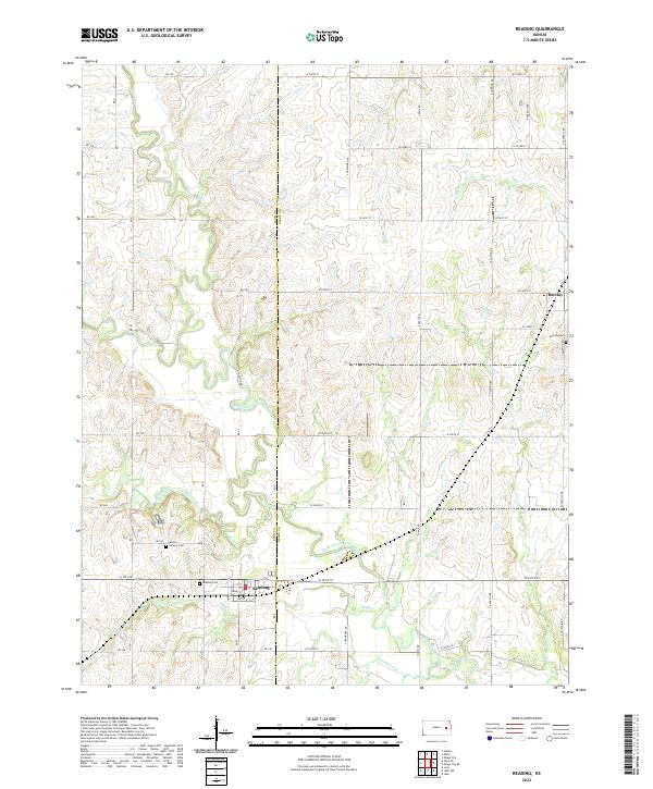 USGS Topographic Map – Reading