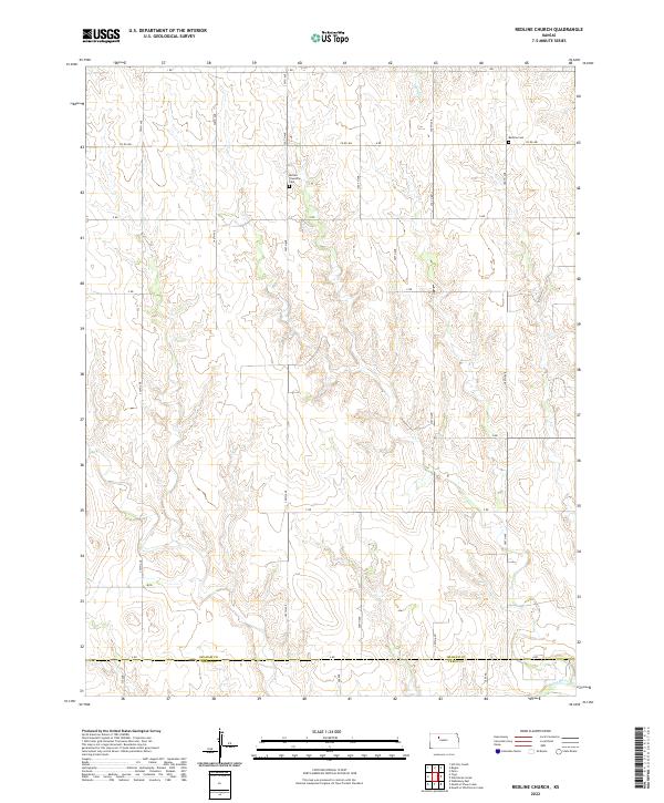 USGS Topographic Map – Redline Church