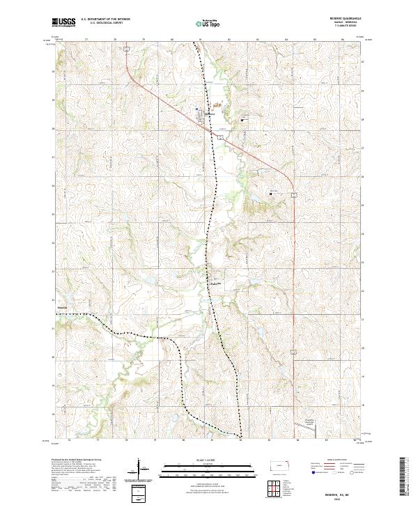 USGS Topographic Map – Reserve
