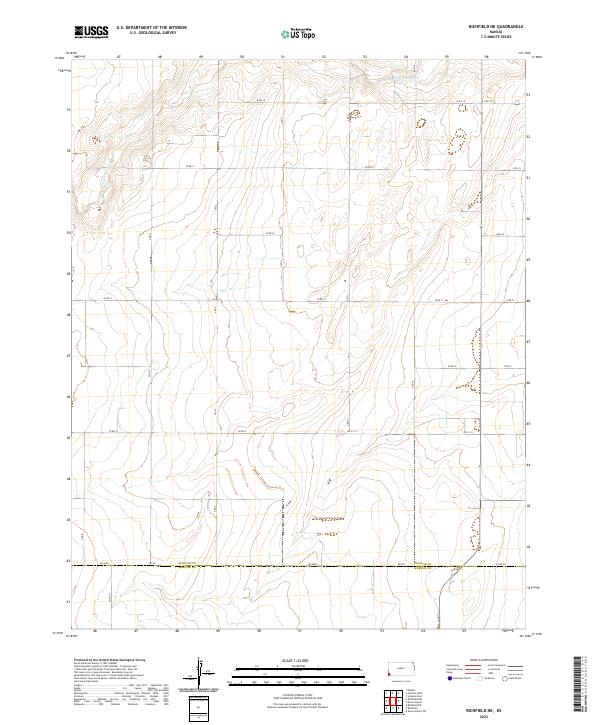2022 Map of Richfield NE, 2022 Print