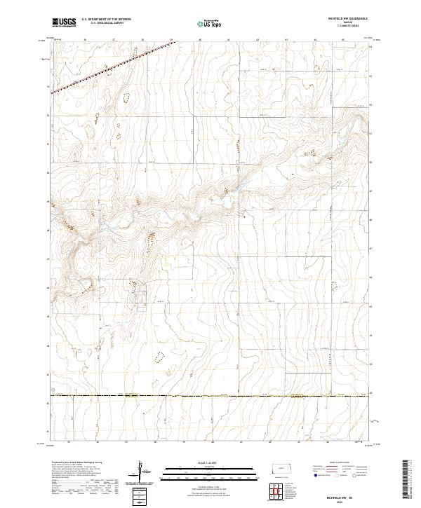 2022 Map of Richfield NW, 2022 Print