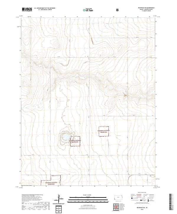 USGS Topographic Map – Richfield SW