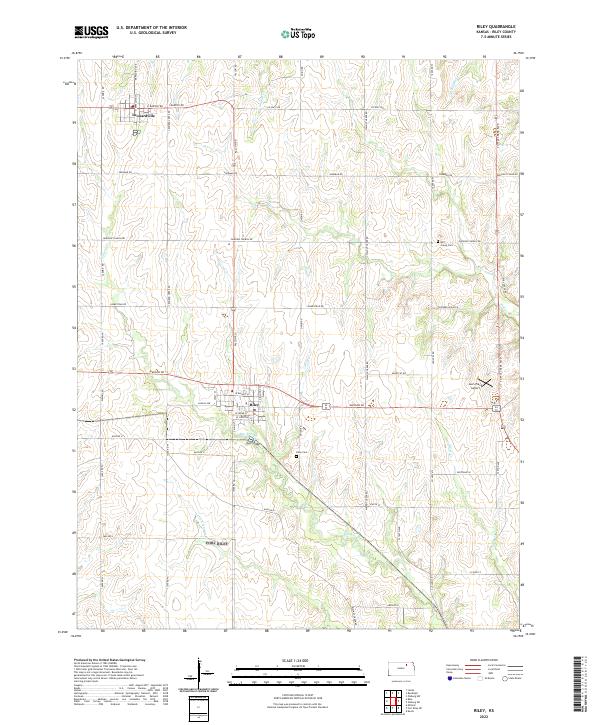 USGS Topographic Map – Riley